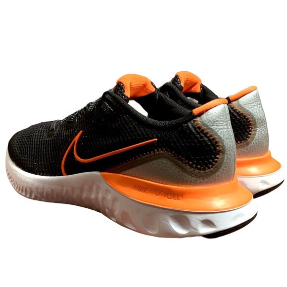 Nike Renew Run Sneakers Unisex Youth 6.5‎ Womens 8.5 Black Orange Running Shoes - Picture 4 of 12